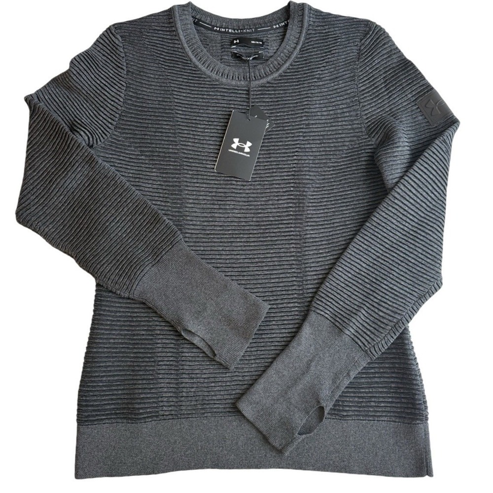 Under‎ Armour Womens IntelliKnit Phantom 2.0 Crew Gray Sz Medium NWT